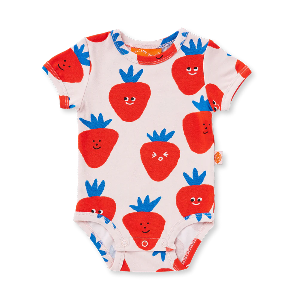 Halcyon Nights Berry Cosy Short Sleeve Bodysuit