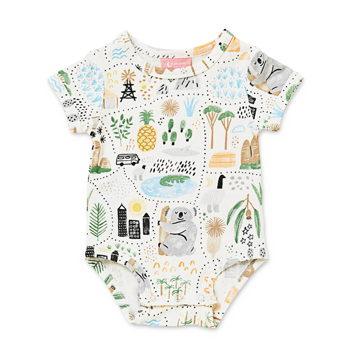 Halcyon Nights Big Adventures Short Sleeve Bodysuit