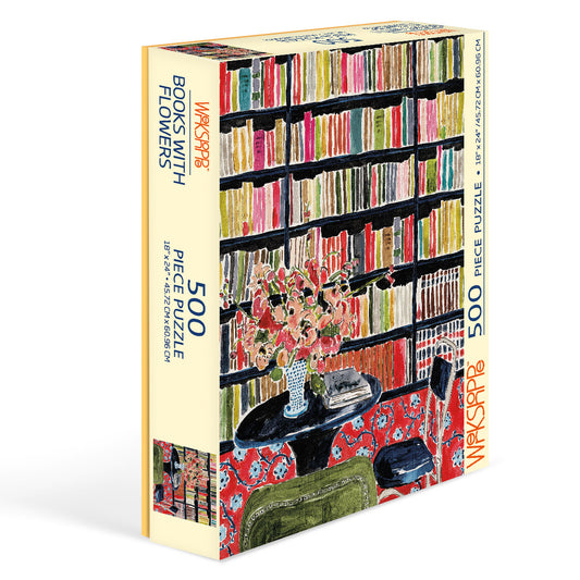 Books With Flowers - 500 Piece Puzzle