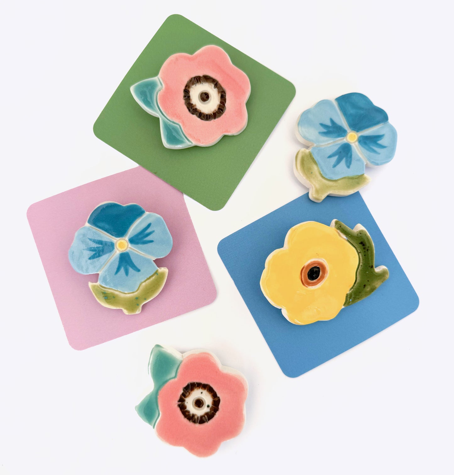 Togetherness Ceramic Camelia Brooch