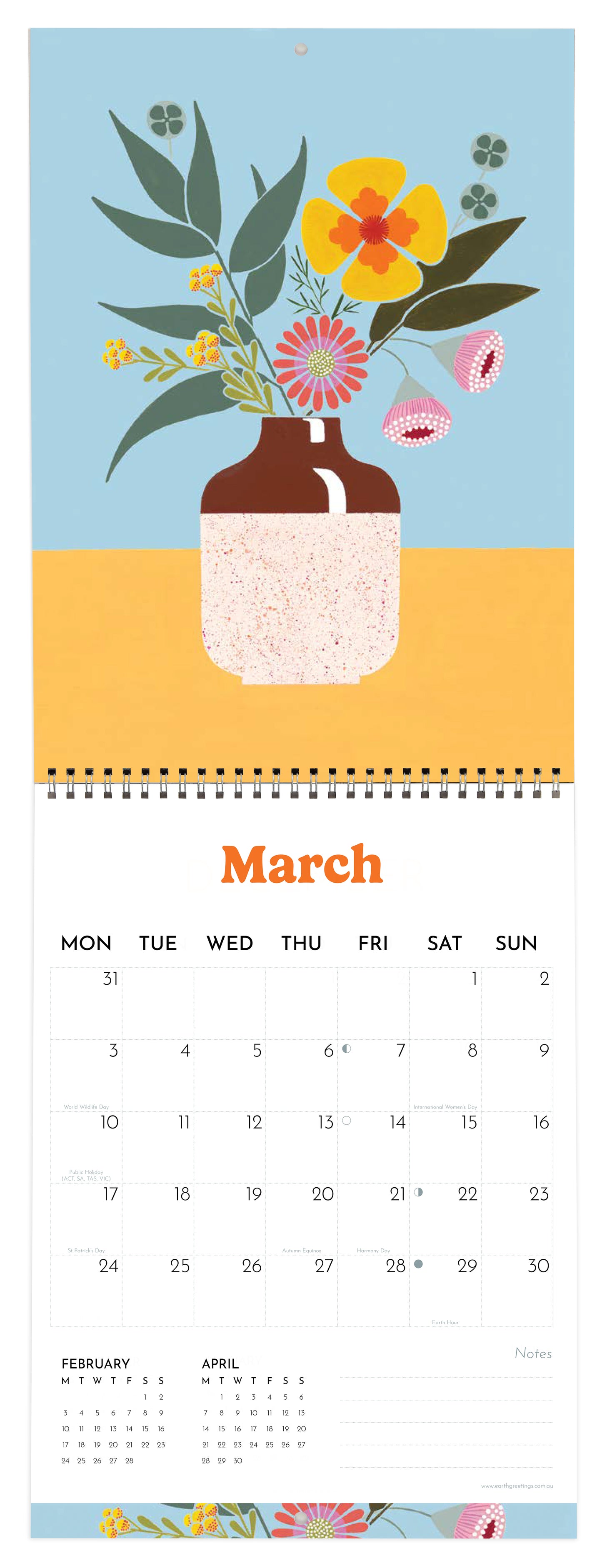 Earth Greetings 2027 Artist Calendar