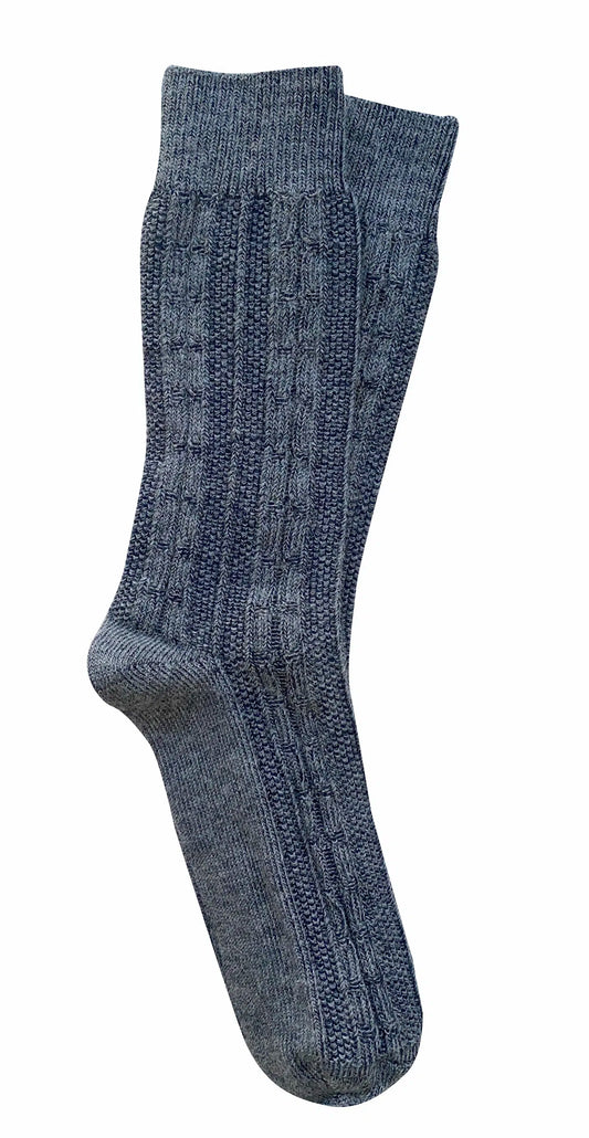 Tightology ‘Chunky Cable' Charcoal Socks