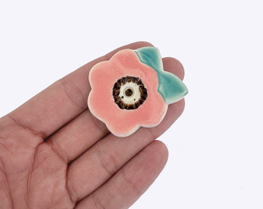 Togetherness Ceramic Camelia Brooch