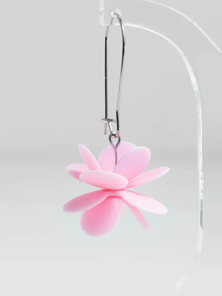 Claire Ishino Candy Pink Blossom Earrings
