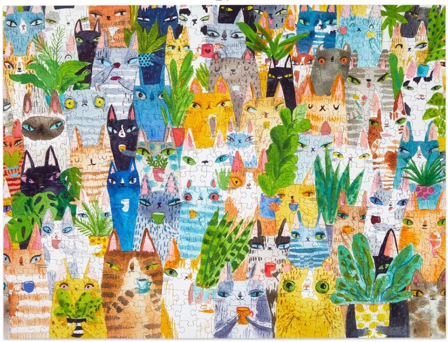 Cat Plant Exchange - 500 Piece Puzzle