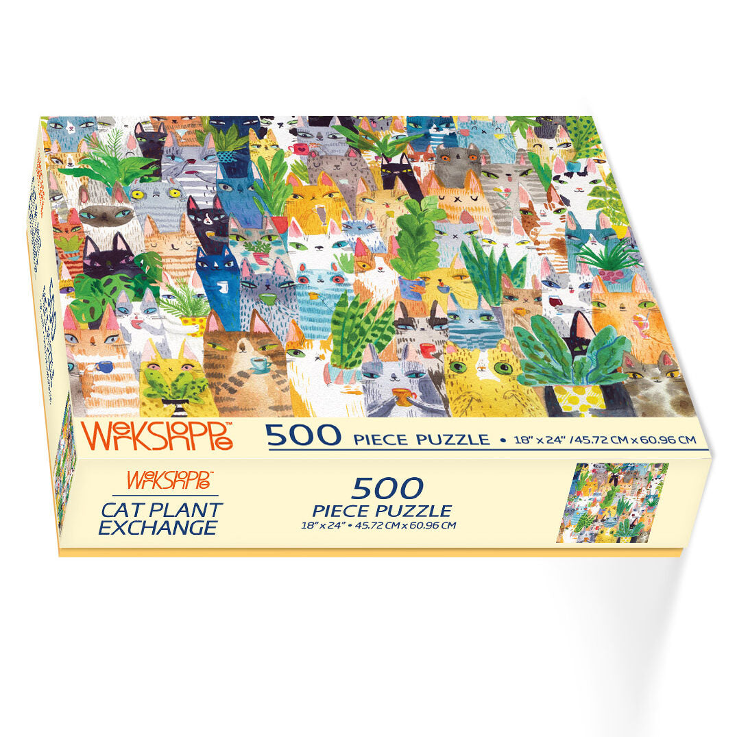 Cat Plant Exchange - 500 Piece Puzzle