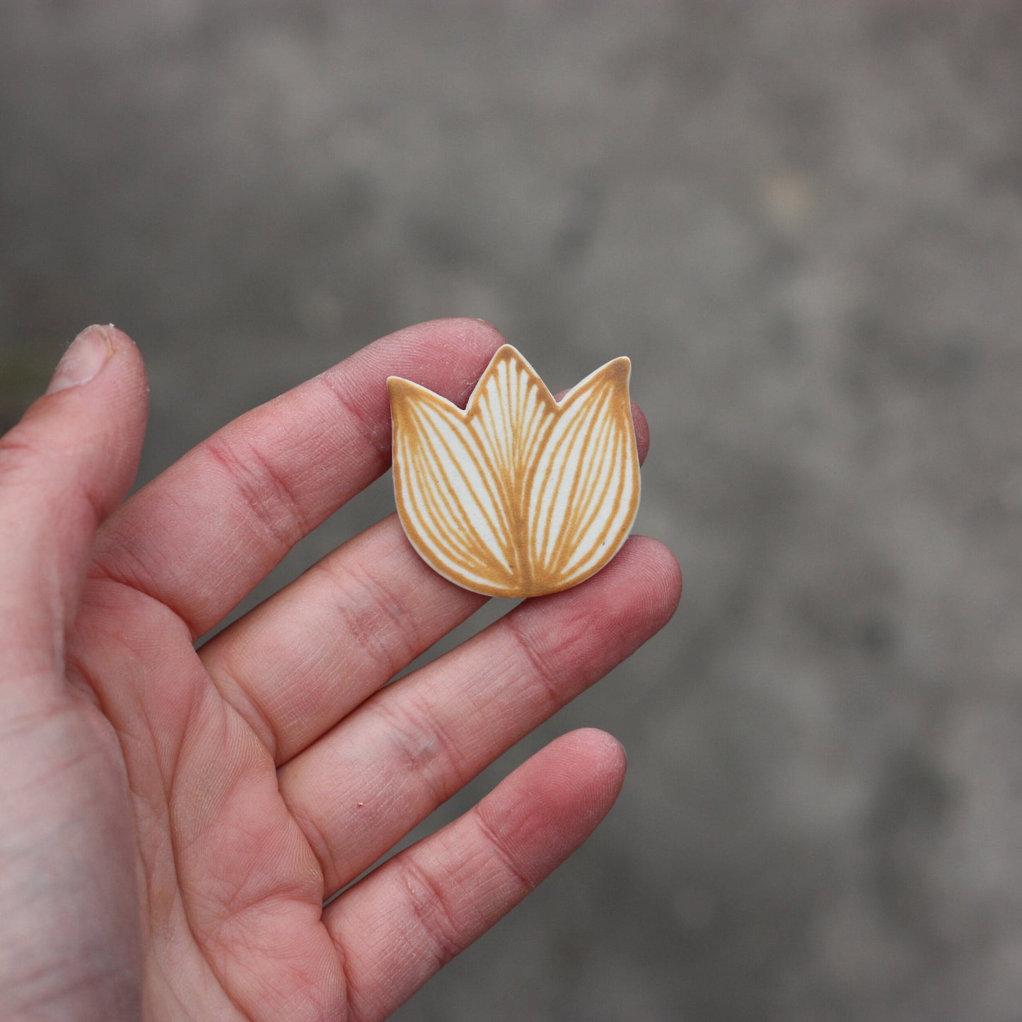 Cara Edwards Ceramic Flower Brooch