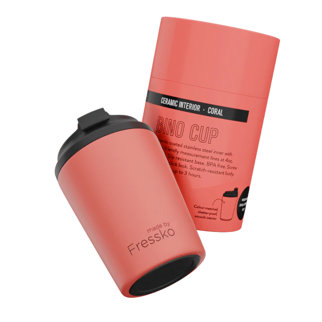 Fressko Ceramic Bino 8oz - Coral