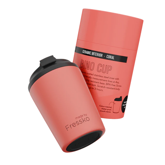Fressko Ceramic Bino 8oz - Coral