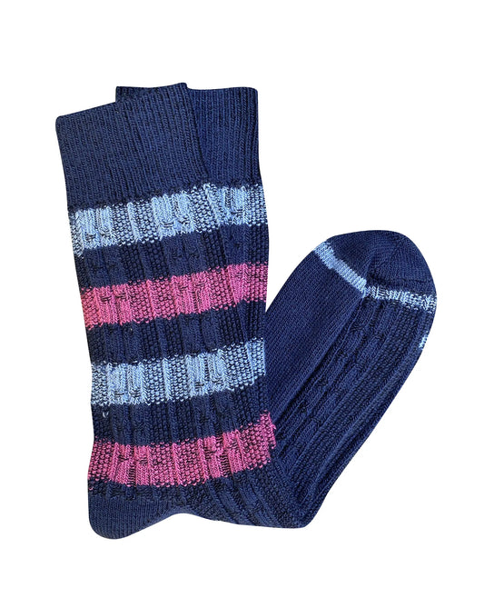 Tightology ‘Chunky Cable' Blue Socks