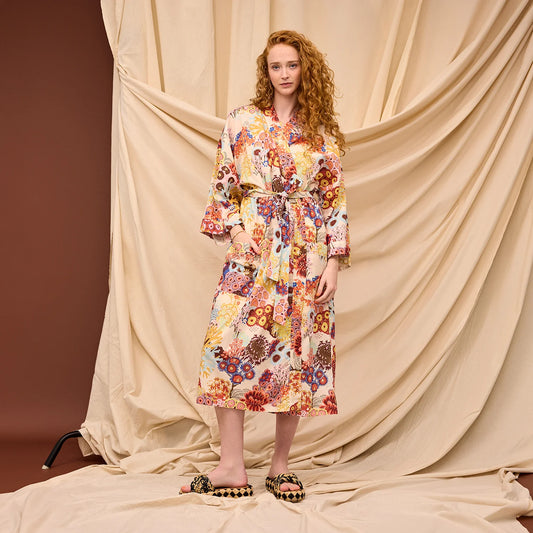Sage x Clare - Cora Cotton Robe - Pearl