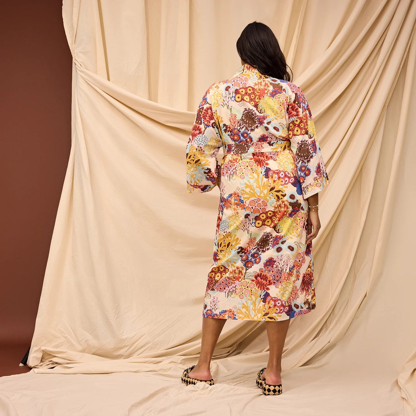 Sage x Clare - Cora Cotton Robe - Pearl