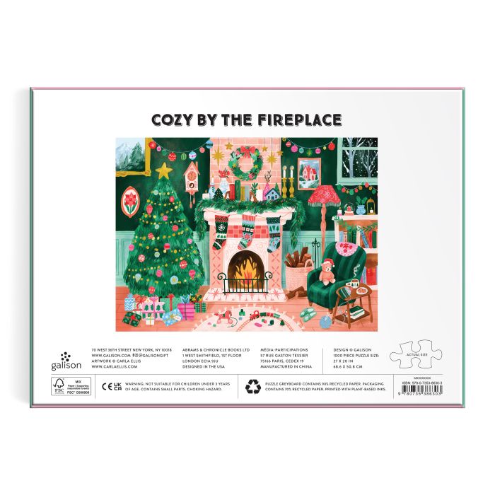 Cozy by the Fireplace  - 1000 piece puzzle