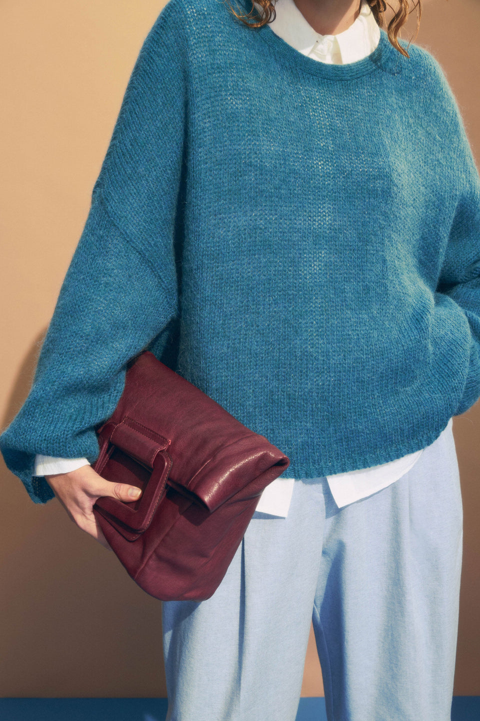 Elk Agna Luna Sweater - Stone Blue