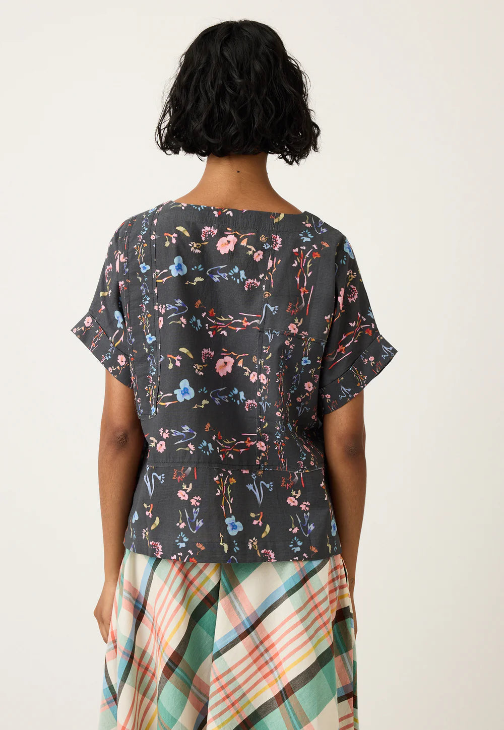Nancybird Dolman Top - Watercolour Charcoal