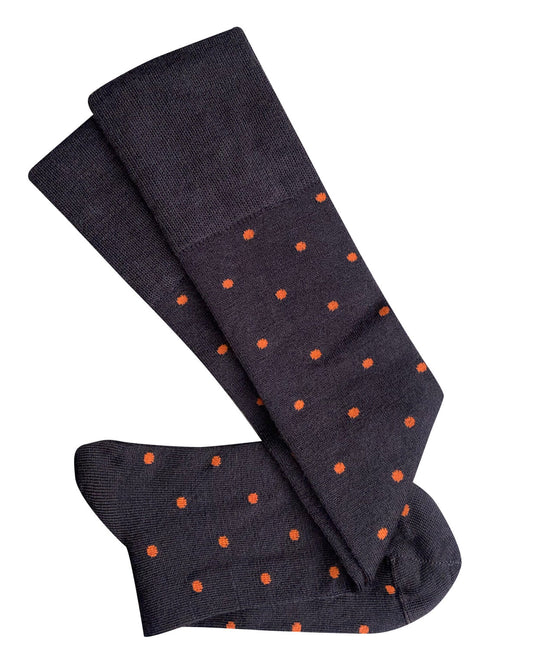 Tightology Dotty  Merino Wool Socks - Chocolate