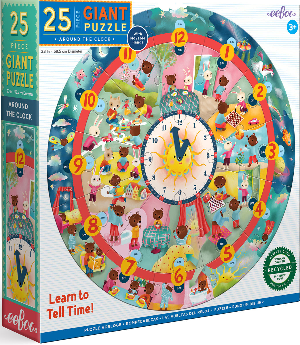 Around the Clock Giant Puzzle - 25 pieces