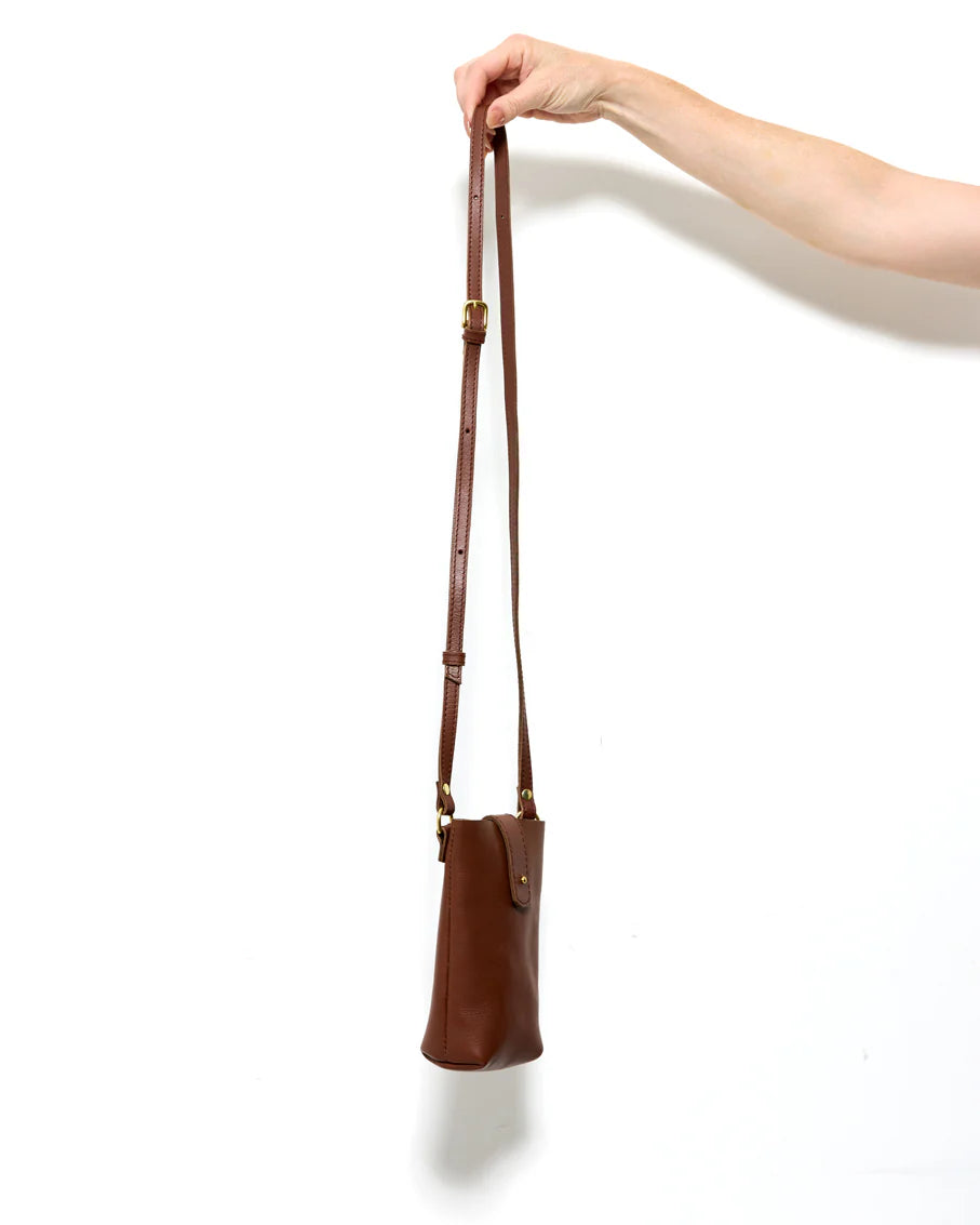 Poppit Pouch Brown by Byrd Studio - Chestnut