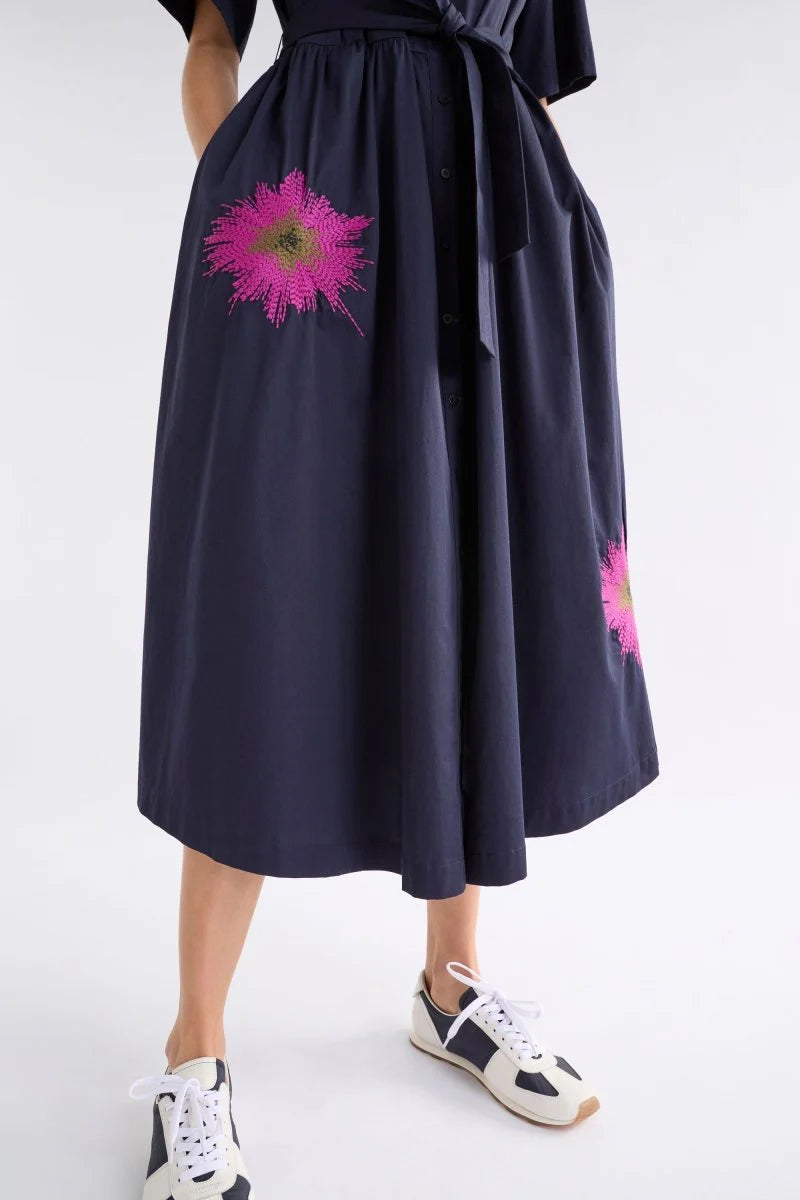 Elk Eireen Shirt Dress - Navy Fuchsia