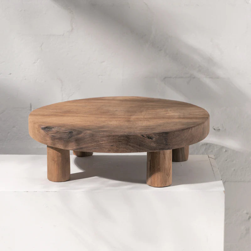 Eka Teak Footed Tray