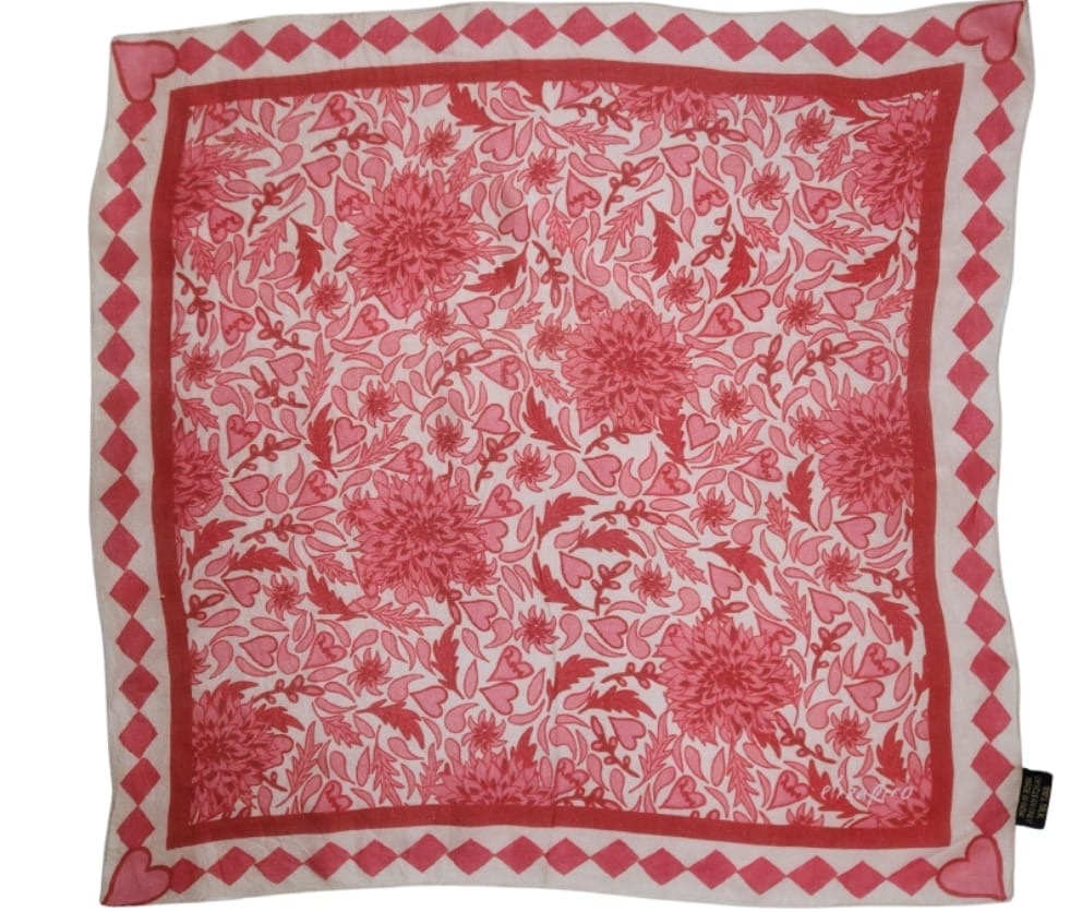 Eliza Piro Red Love Silk Scarf