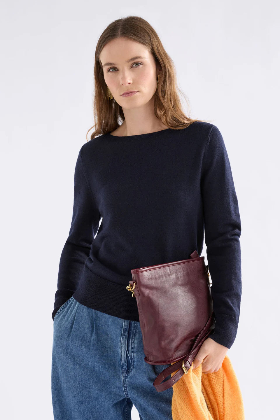 Elk Ellora Sweater - Dark Navy
