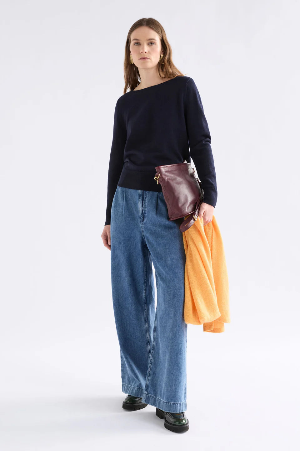 Elk Ellora Sweater - Dark Navy