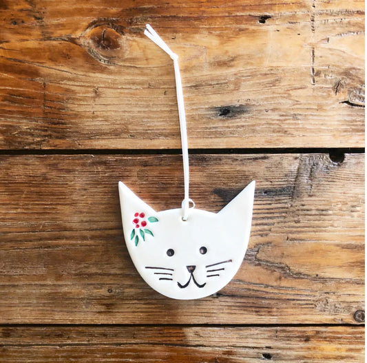 Paper Boat Press Christmas Cat Ornament