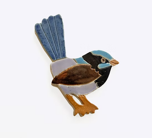 Togetherness Ceramic Wallhanging - Fairy Wren