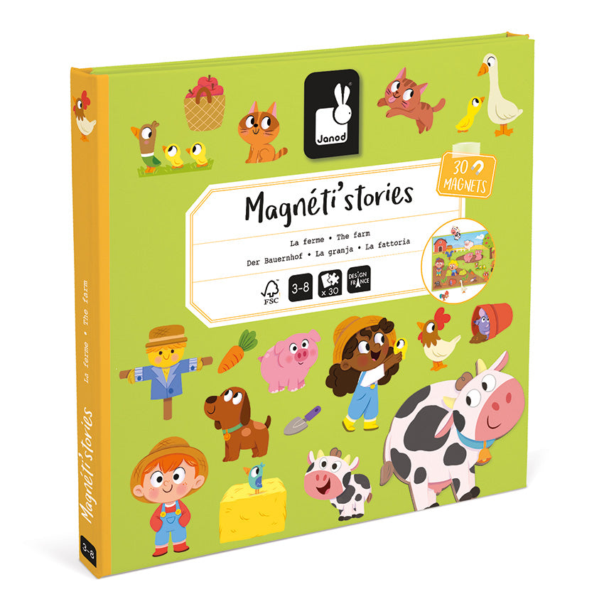 Janod Farm Animals Magnetic Story