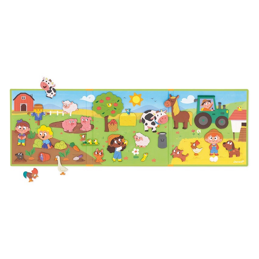 Janod Farm Animals Magnetic Story