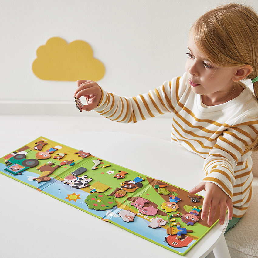 Janod Farm Animals Magnetic Story