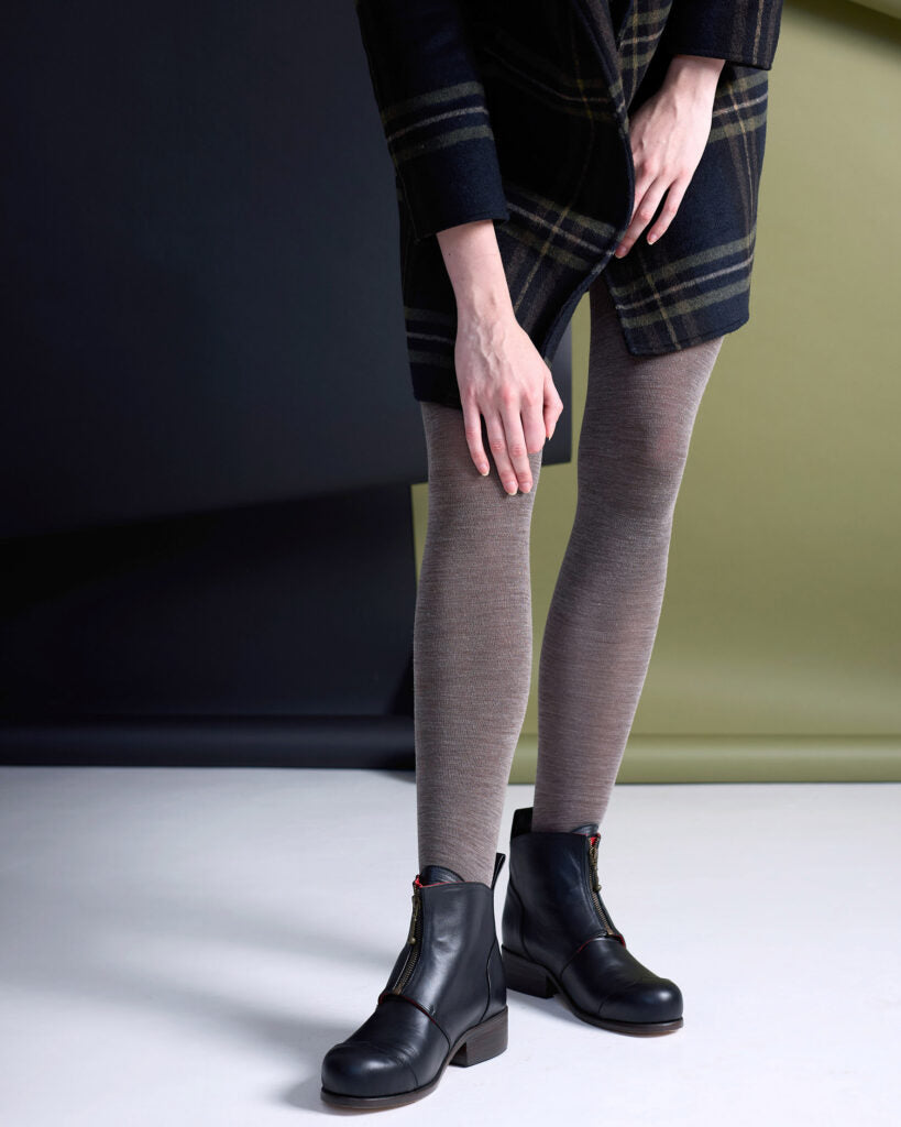 Tightology ‘Luxe' Fawn Merino Wool Tights