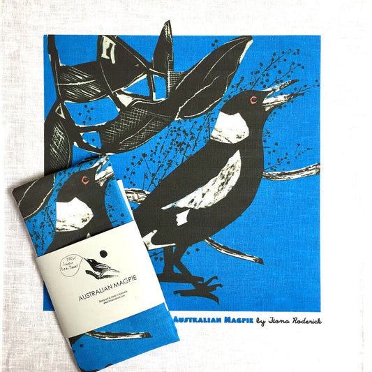 Fiona Roderick Tea Towel - Australian Magpie