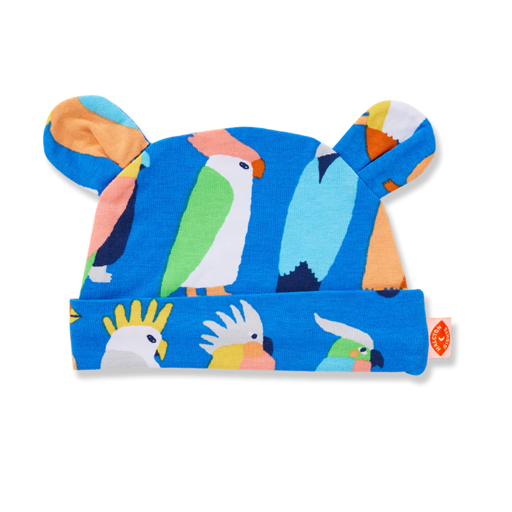 Halcyon Nights Flamin' Galahs Lunar Baby Hat