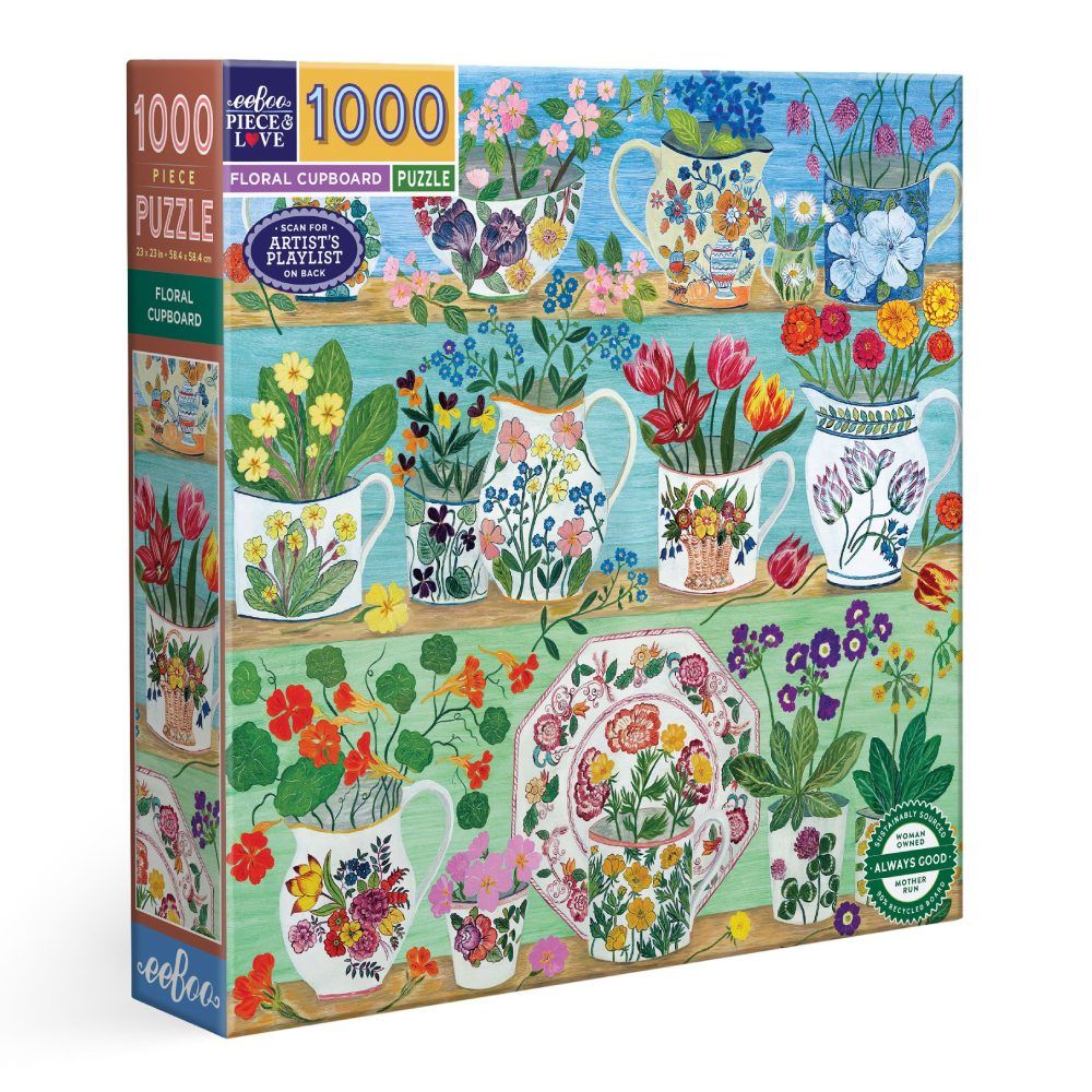 Floral Cupboard - 1000 piece puzzle