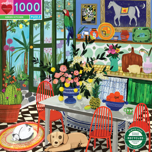 Green Kitchen - 1000 piece puzzle