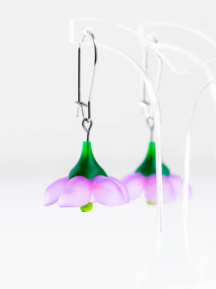 Claire Ishino Geraldton Wax Purple Earrings