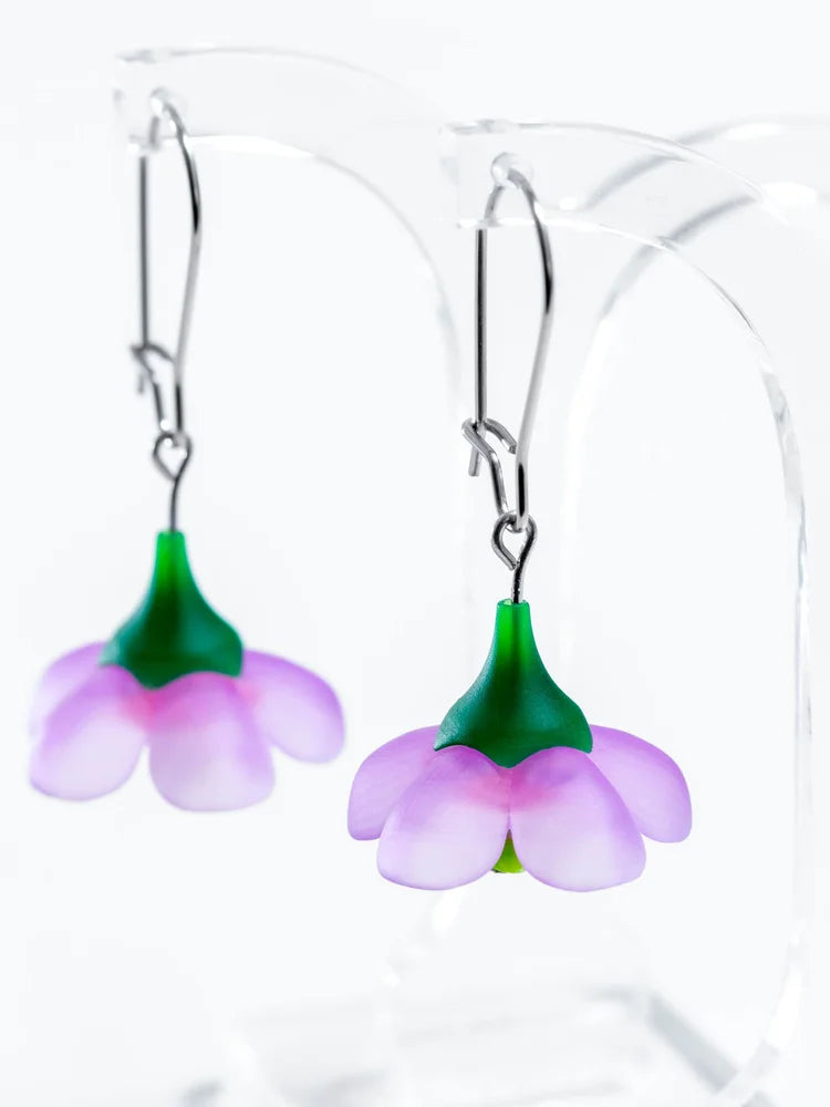 Claire Ishino Geraldton Wax Purple Earrings