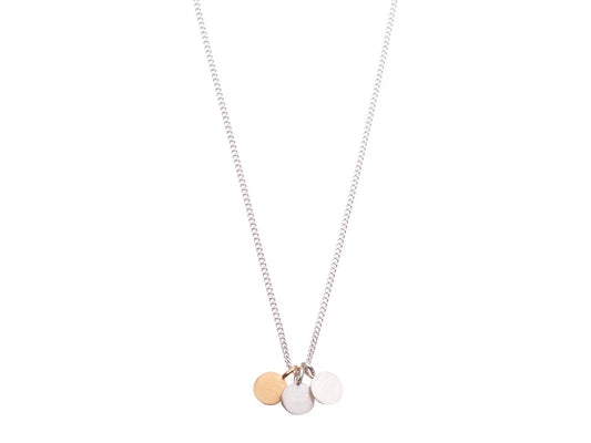 Shabana Jacobson Silver and Gold Dots Necklace