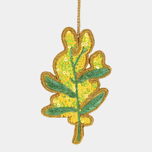 Golden Wattle Beaded Decoration