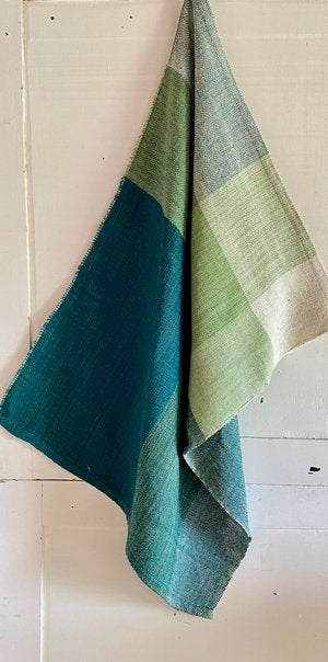 Loom Multi Green Tea Towel