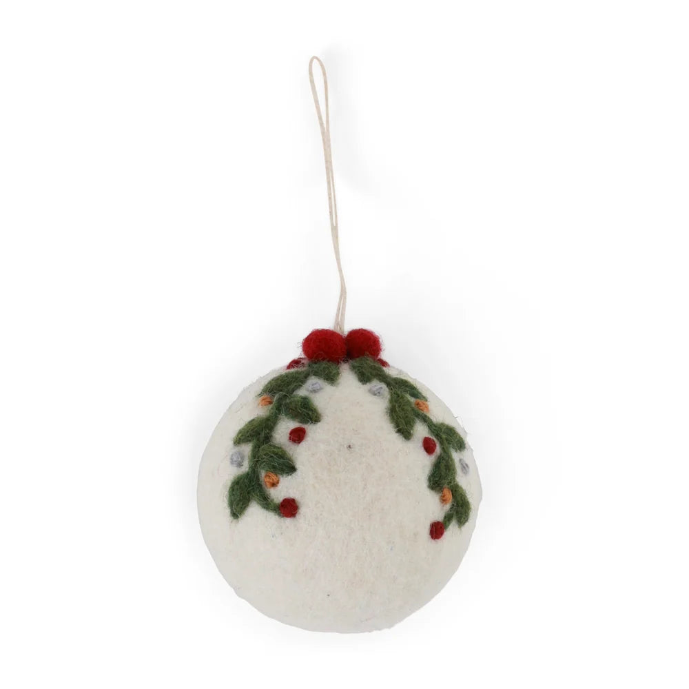 Gry & Sif Embroidered Felt Bauble