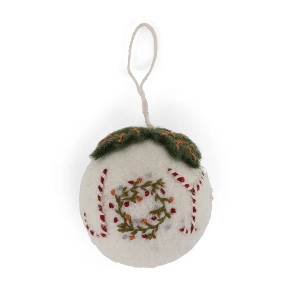 Gry & Sif Embroidered Felt Bauble