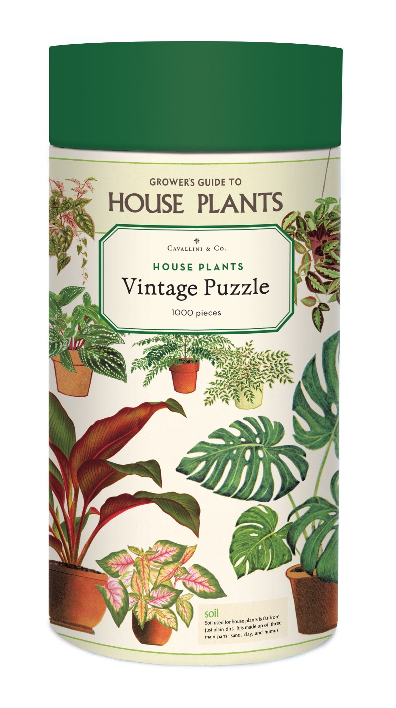 Cavallini & Co House Plants 1000 piece Vintage Puzzle