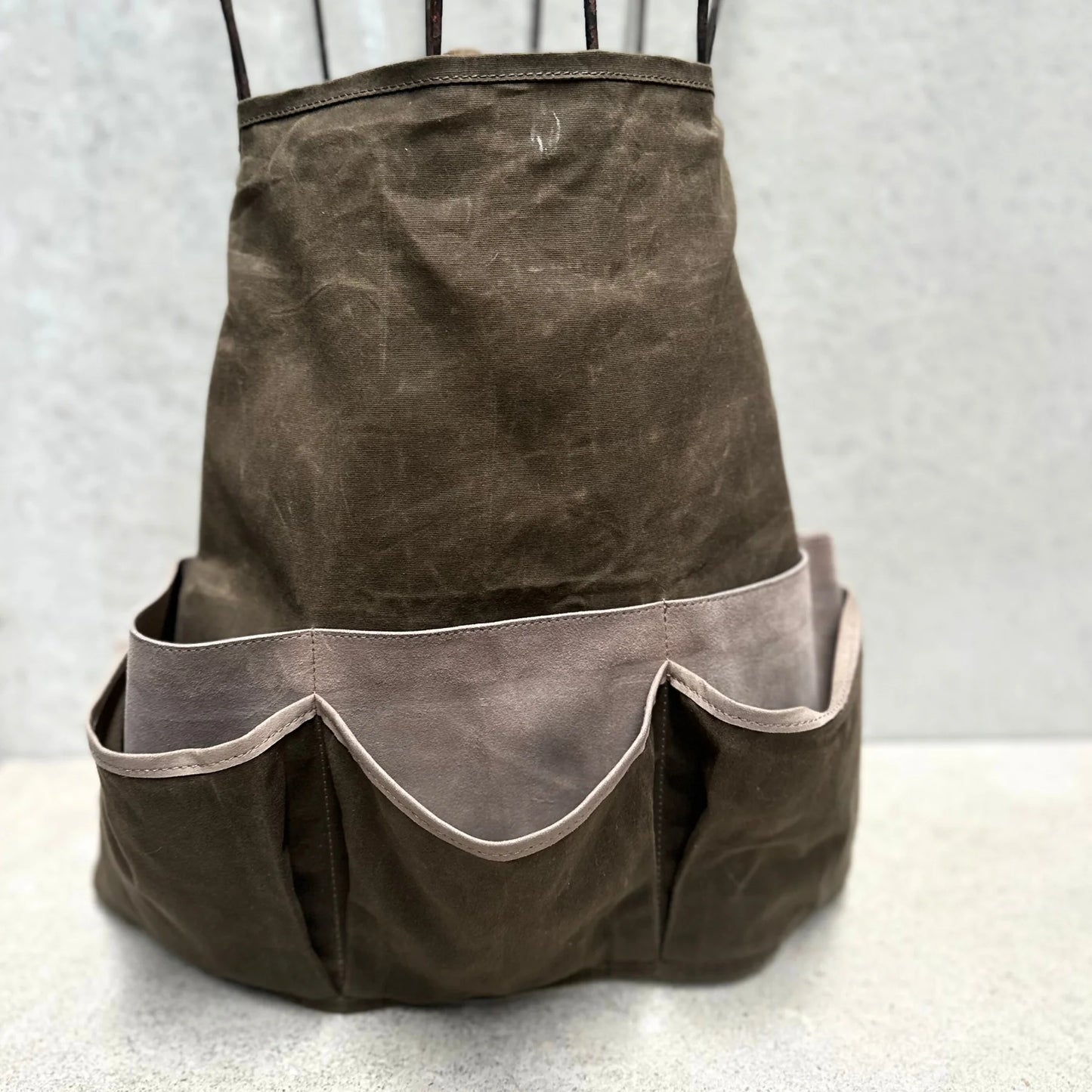 Heaven in Earth Waxed Canvas Half Apron