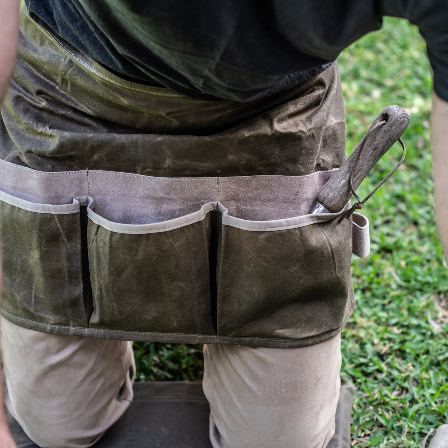 Heaven in Earth Waxed Canvas Half Apron