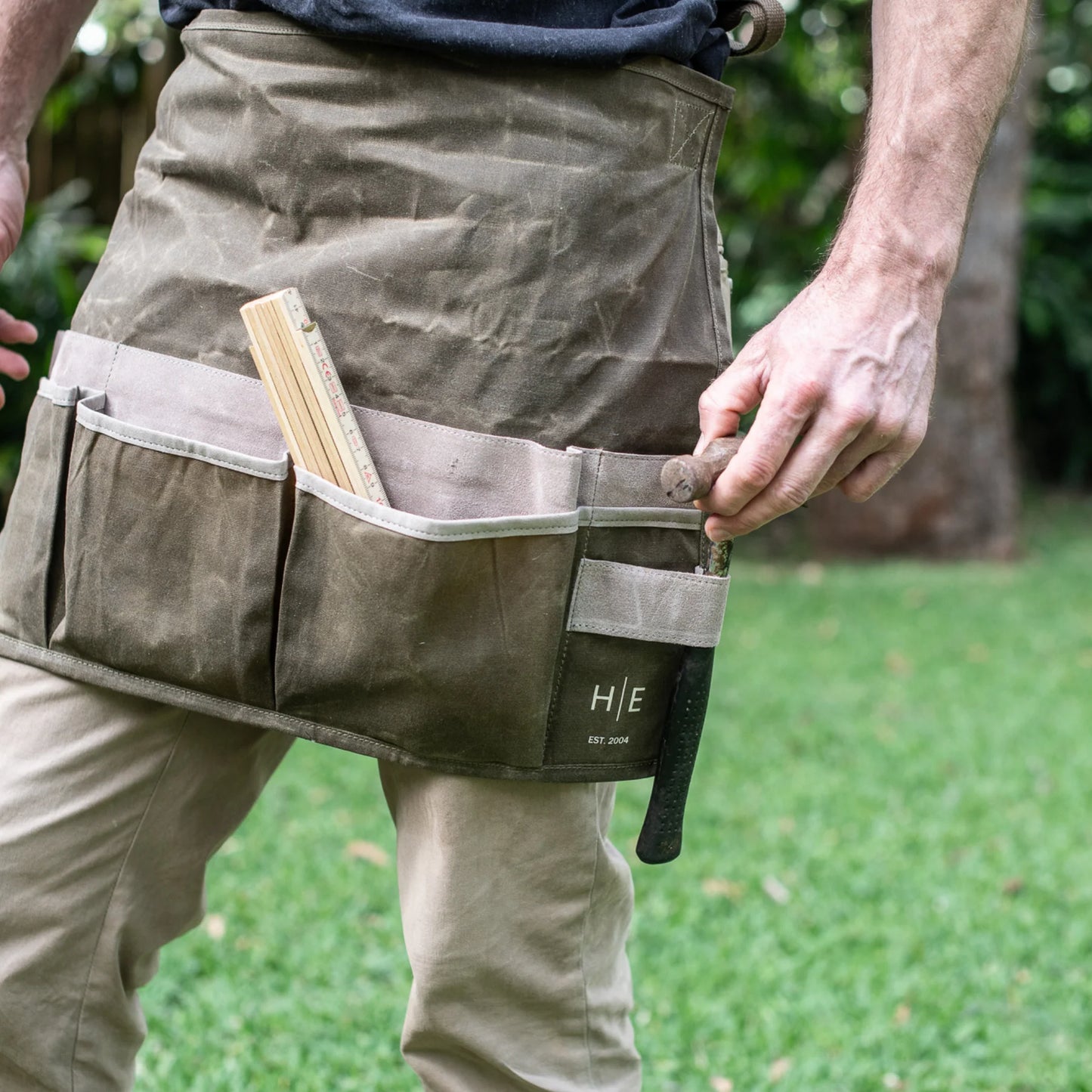 Heaven in Earth Waxed Canvas Half Apron