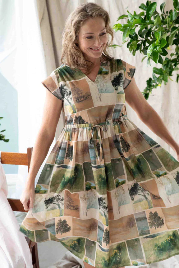 Lazybones 'Nature Study' Heidi Dress - Organic Cotton