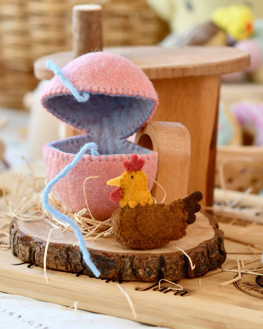 Taras Treasures Surprise Felt Egg - Hen